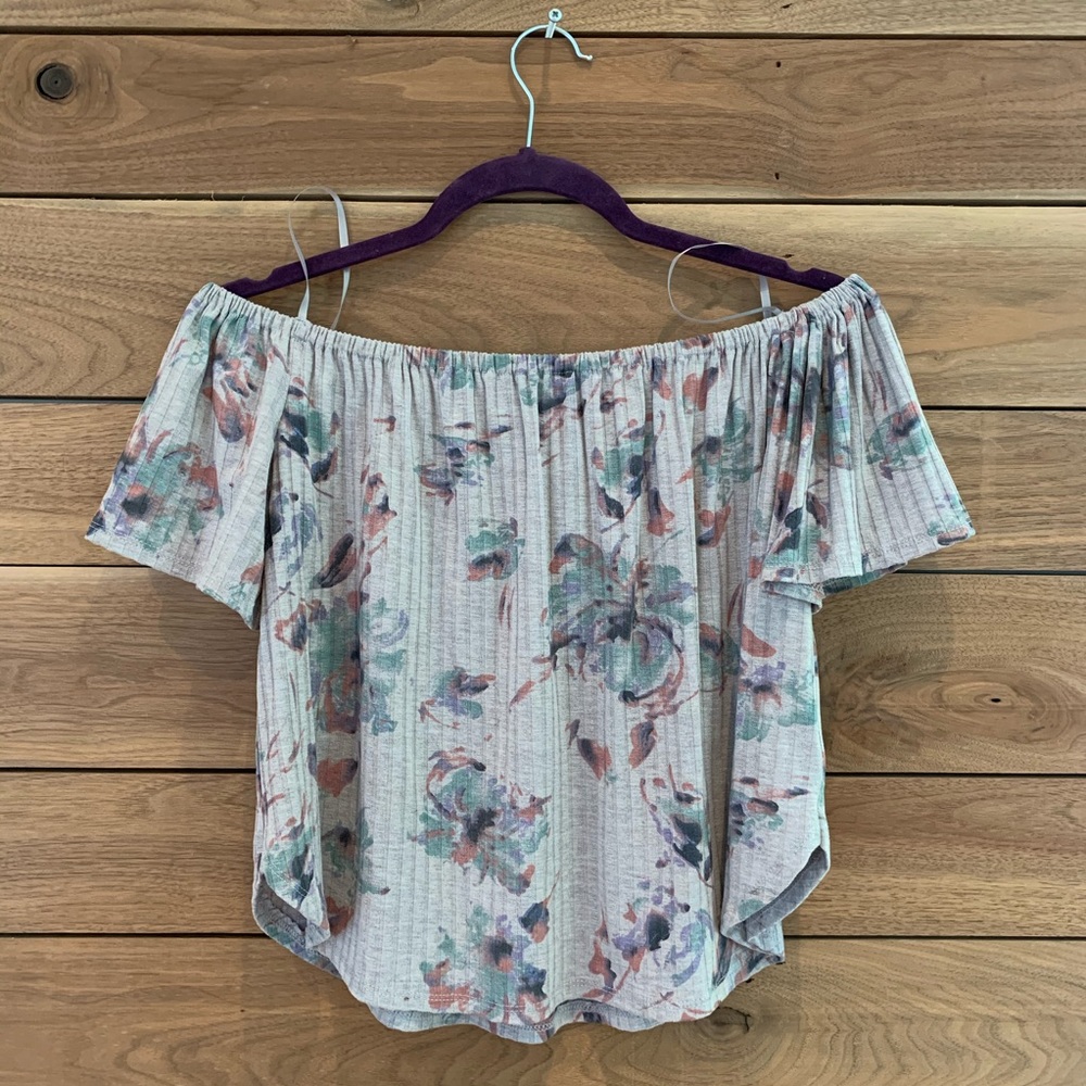 Off the shoulder floral top